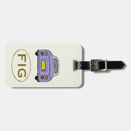 フィギュレーションモノグラム薄紫フィガロカーラゲージタグ ラゲッジタグ (正面横)