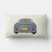 フィギュレーションラピスグレーフィガロカープレイドシルエット ランバークッション (正面)