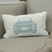 フィギュレーションラピスグレーフィガロカープレイドシルエット ランバークッション