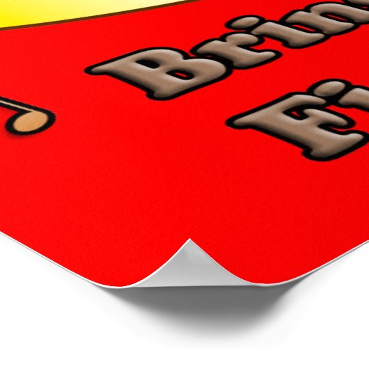 フィギープリンのクリスマスポスターを持って来て ポスター (角)