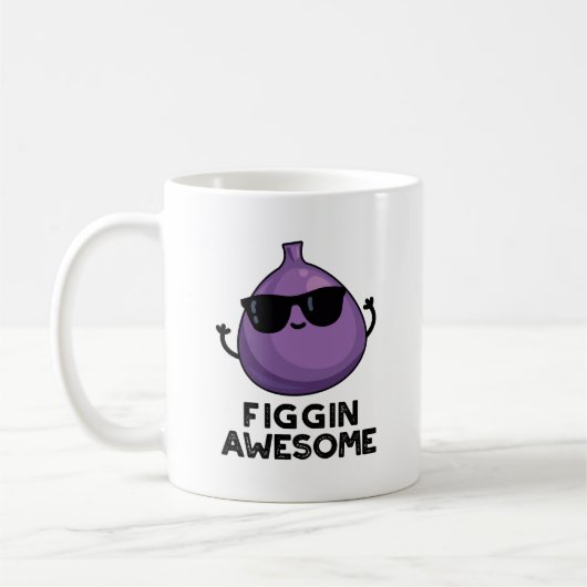 フィギ素晴らしンおもしろいフルーツFig Pun コーヒーマグカップ (左)