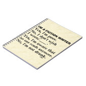 フィクションおもしろいライターの回答シート ノートブック (左側)