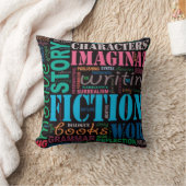 フィクションの作家の単語の芸術の装飾用クッション クッション (ブランケット)
