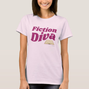 フィクションディバサッシー作家デザインスローガン Tシャツ