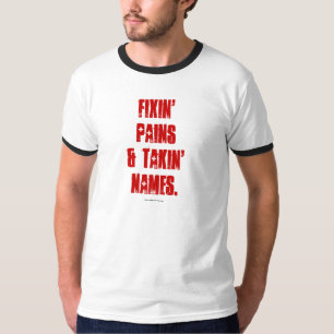 フィクシンの痛みとタキンの名前 Tシャツ