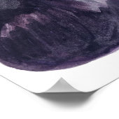 フィグス秋フルーティウォーターカラーアート ポスター (角)