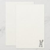 フィグデュードロップス うさぎ 文房具 便箋 (正面/裏面)