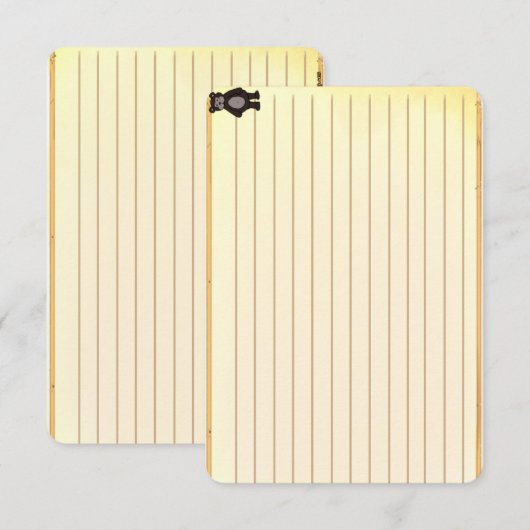 フィグデュードロップベアのレシピメモ (正面/裏面)