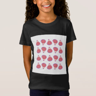 フィグフルーツスケッチキッチンヌークプリントデコールギフト Tシャツ