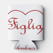 フィグリアドーターイタリアン赤いハート 缶クーラー (裏面)