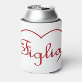 フィグリアドーターイタリアン赤いハート 缶クーラー (缶裏面)