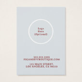 フィグ＆アイビー イヤリング ディスプレイ カード (裏面)