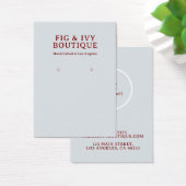 フィグ＆アイビー イヤリング ディスプレイ カード (デスク)