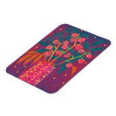 フィサリスオータムプラントブーケカラフルフローラアート マグネット (左側)