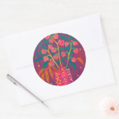 フィサリス中国のランタン秋フローラシール ラウンドシール (封筒)