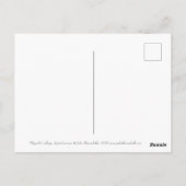 フィサリス中国のランタン紙コラージュフローラアート ポストカード (裏面)