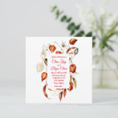 フィサリス(ラ中国のンタン)結婚式招待状 招待状 (スタンド正面)