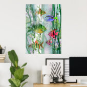 フィシカラフルーズプリント ポスター (ホームオフィス)