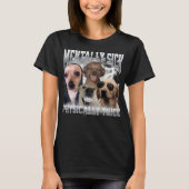 フィジカルに太っちょな面白い犬のミーム ぼろ品 グラフィック Tシャツ (正面)