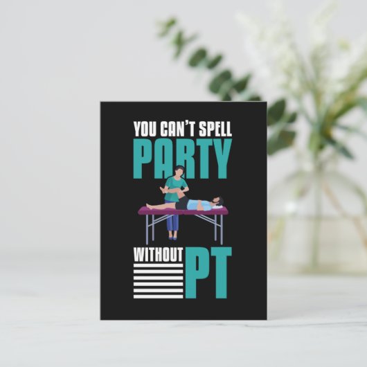 フィジカルセラピーおもしろいパーティージョークPT占領 ポストカード (スタンド正面)