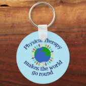 フィジカルセラピーが世界を動かす キーホルダー (正面)