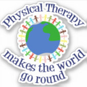 フィジカルセラピーが世界を動かす シール (正面)