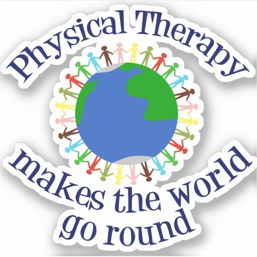 フィジカルセラピーが世界を動かす シール (正面)