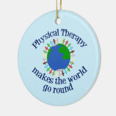 フィジカルセラピーが世界を動かす セラミックオーナメント (左)