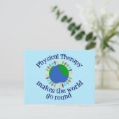 フィジカルセラピーが世界を動かす ポストカード (スタンド正面)