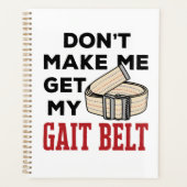 フィジカルセラピーが私を足並み帯に連れて行かない プランナー手帳 (正面)