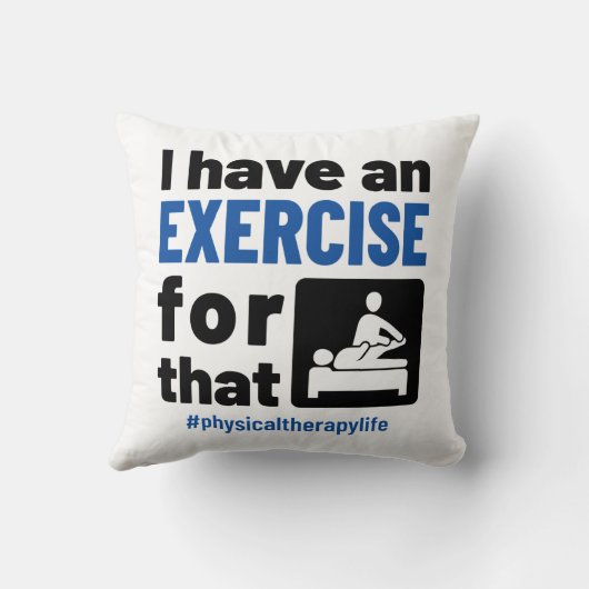 フィジカルセラピーにエクササイズがある クッション (裏面)