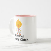 フィジカルセラピーのひよこのマグ ツートーンマグカップ (正面左)