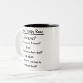 フィジカルセラピーのぶんぶん言う音のマグ ツートーンマグカップ (正面左)