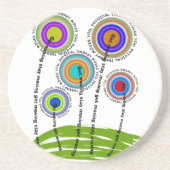 フィジカルセラピーのアートなギフト コースター (正面)