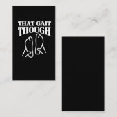 フィジカルセラピーのギフトしかしその足取り 名刺 (正面/裏面)