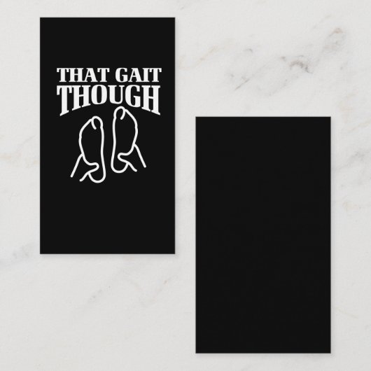 フィジカルセラピーのギフトしかしその足取り 名刺 (正面/裏面)