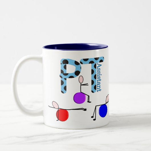 フィジカルセラピーの助手のギフト ツートーンマグカップ (左)