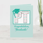 フィジカルセラピーの卒業のお祝い、PT wi カード (正面)