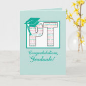 フィジカルセラピーの卒業のお祝い、PT wi カード (黄色い花)