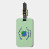 フィジカルセラピーは世界を行かせます ラゲッジタグ (正面縦)