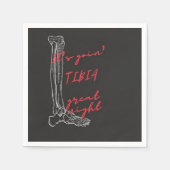 フィジカルセラピーまたは整形外科テーマ用のナプキン スタンダードカクテルナプキン (正面)