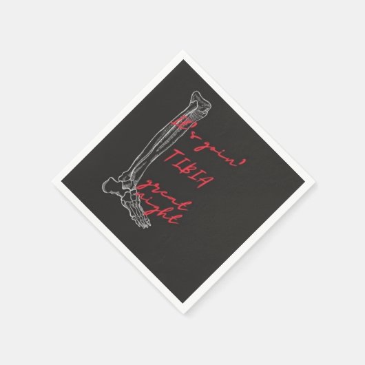 フィジカルセラピーまたは整形外科テーマ用のナプキン スタンダードカクテルナプキン (角)