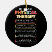 フィジカルセラピーやる気を起こさせるゴール セラミックオーナメント (正面)