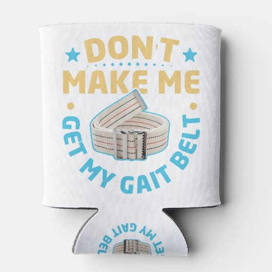 フィジカルセラピーをテーマにした歩行が困難 缶クーラー (裏面)