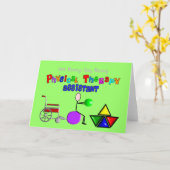 フィジカルセラピーアシスタントギフトユニークグラフィック カード (黄色い花)