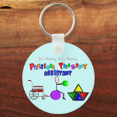 フィジカルセラピーアシスタントギフトユニークグラフィック キーホルダー (正面)