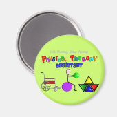 フィジカルセラピーアシスタントギフトユニークグラフィック マグネット (正面/裏面)