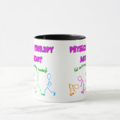 フィジカルセラピーアシスタント棒人間たちデザイン マグカップ (中央)