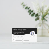 フィジカルセラピーアポイントメント名刺 予約カード (スタンド正面)