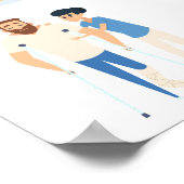 フィジカルセラピーイラスト – 再生 ポスター (角)